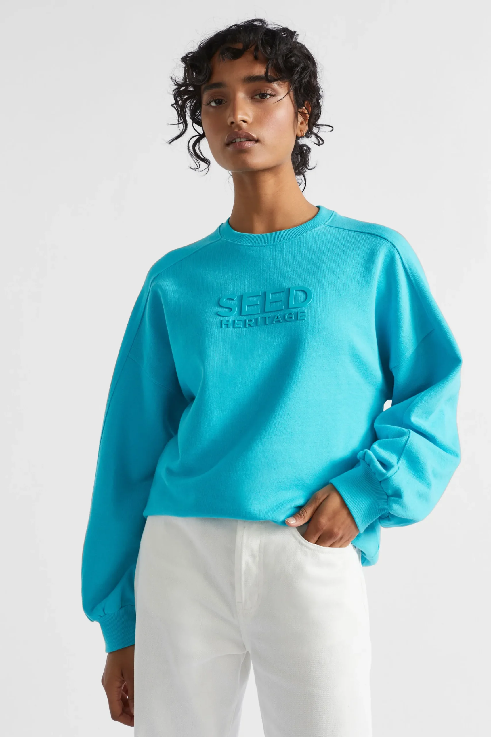 Woman Seed Heritage Knitwear & Sweaters-Heritage Logo Crew Sweat