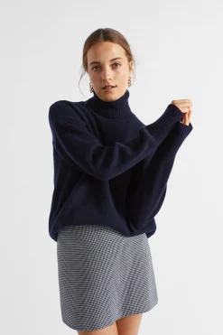 Woman Seed Heritage Skirts-Houndstooth A Line Mini Skirt