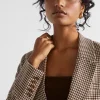 Woman Seed Heritage Jackets & Vests-Houndstooth Blazer