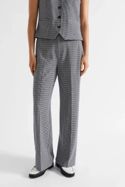 Woman Seed Heritage Pants-Houndstooth High Waisted Pant
