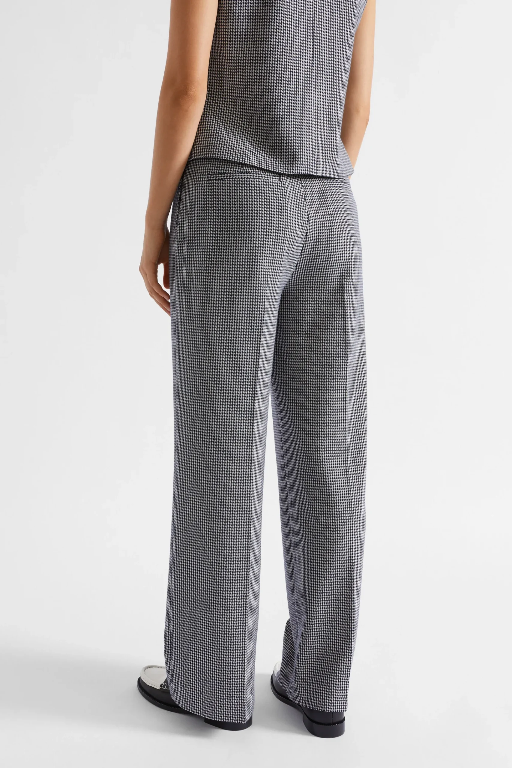 Woman Seed Heritage Pants-Houndstooth High Waisted Pant