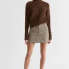 Woman Seed Heritage Skirts-Houndstooth Mini Skirt