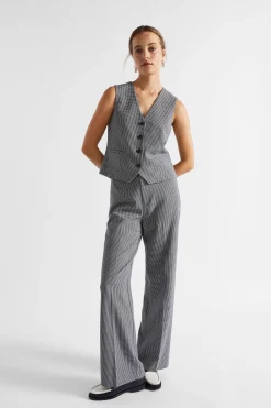 Woman Seed Heritage Jackets & Vests-Houndstooth Vest