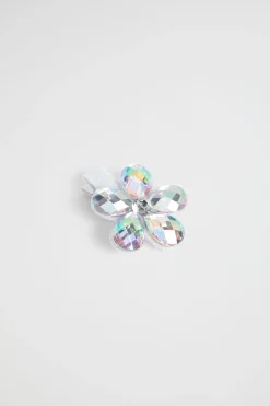 Girl Seed Heritage Hair Accessories-Jewel Flower Duck Clip