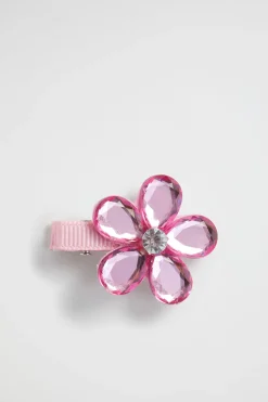 Girl Seed Heritage Hair Accessories-Jewel Flower Duck Clip