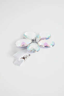 Girl Seed Heritage Hair Accessories-Jewel Flower Duck Clip
