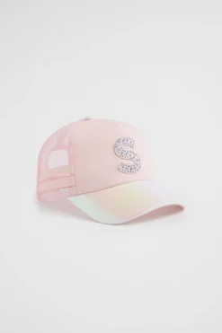 Girl Seed Heritage Hats & Beanies & Caps-Jewel Initial Cap