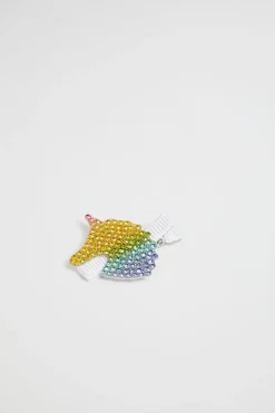 Girl Seed Heritage Hair Accessories-Jewel Unicorn Duck Clip