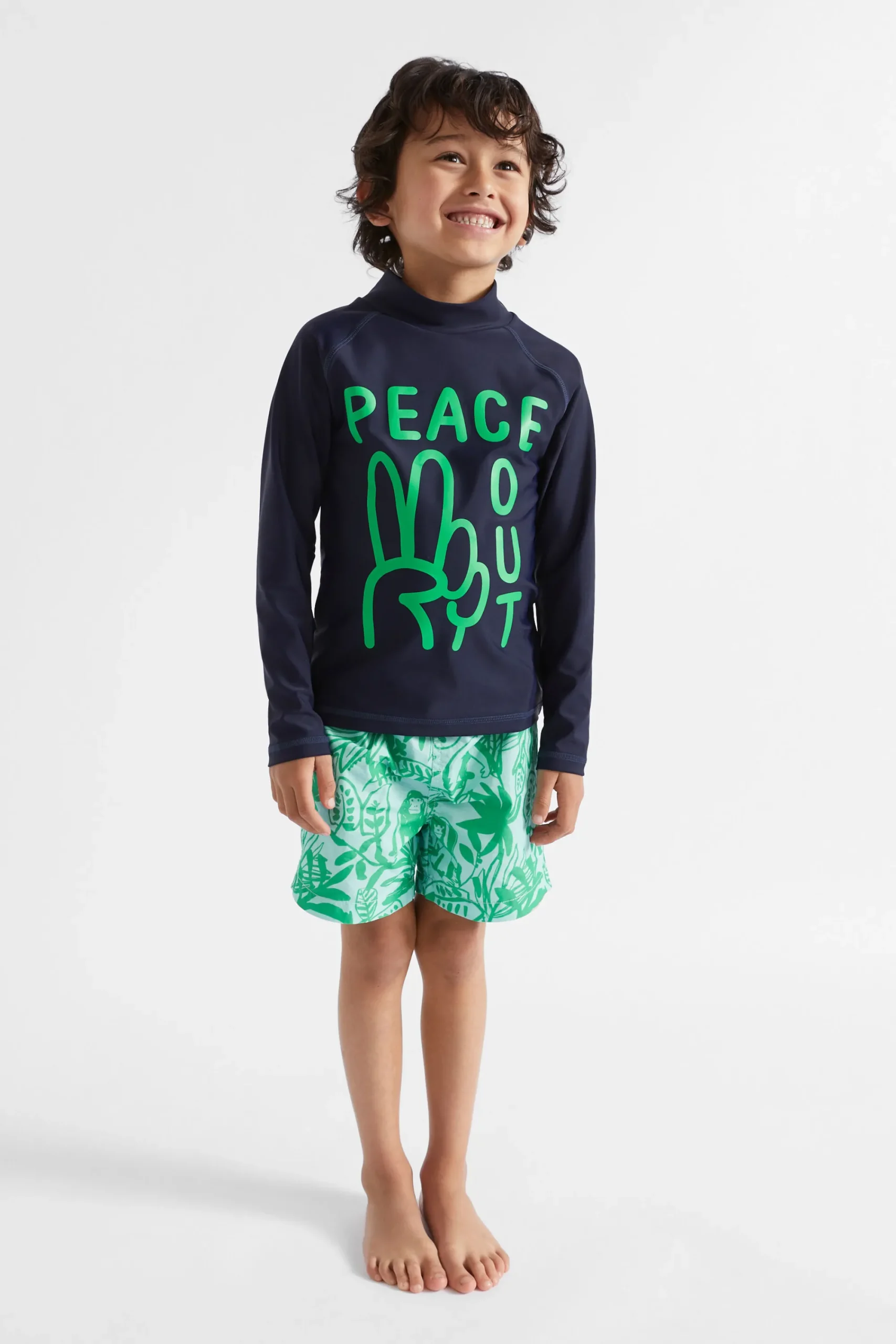 Boy Seed Heritage Swimwear-Jungle Boardshort