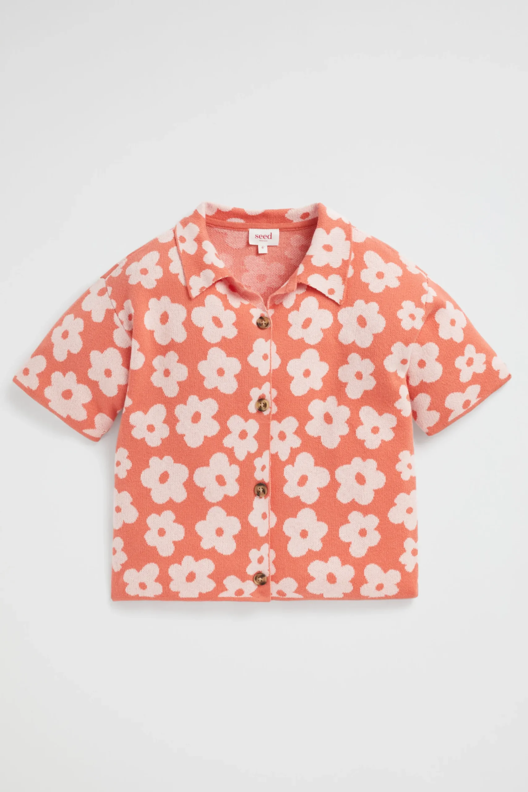 Girl Seed Heritage Knitwear & Sweaters-Knit Jacquard Shirt