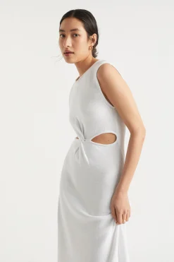 Woman Seed Heritage Knitwear & Sweaters-Knit Twist Front Midi Dress