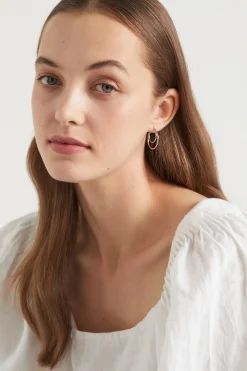 Woman Seed Heritage Jewellery-Layered Hoop Earring