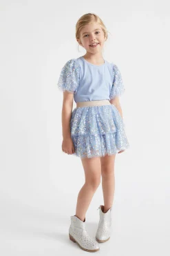 Girl Seed Heritage Skirts-Layered Sequin Tutu