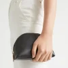 Woman Seed Heritage Clutches & Pouches-Leather Crescent Pouch