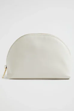 Woman Seed Heritage Clutches & Pouches-Leather Crescent Pouch