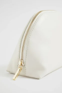 Woman Seed Heritage Clutches & Pouches-Leather Crescent Pouch