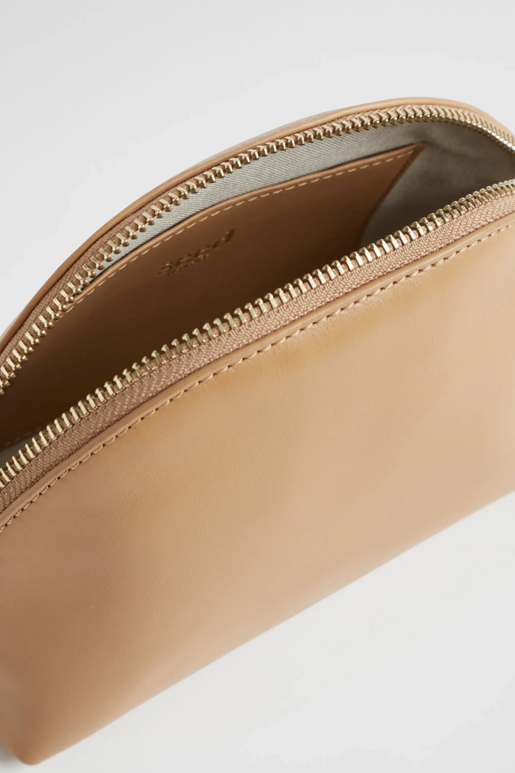 Woman Seed Heritage Clutches & Pouches-Leather Crescent Pouch