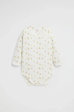 Newborn Seed Heritage Bodysuits & Onesies-Lemon Yardage Bodysuit