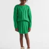 Girl Seed Heritage Skirts-Linear Knit Cable Skirt