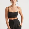 Woman Seed Heritage T-Shirts & Tops-Linen Bralette