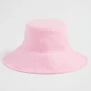 Woman Seed Heritage Hats & Gloves-Linen Bucket Hat