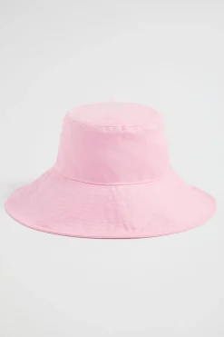 Woman Seed Heritage Hats & Gloves-Linen Bucket Hat