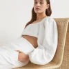 Woman Seed Heritage T-Shirts & Tops-Linen Pintuck Detail Top