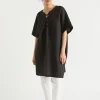 Woman Seed Heritage Scarves & Kaftans-Linen Tie Up Kaftan