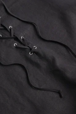 Woman Seed Heritage Scarves & Kaftans-Linen Tie Up Kaftan