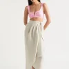 Woman Seed Heritage Scarves & Kaftans-Linen Wrap Sarong