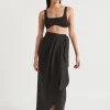Woman Seed Heritage Scarves & Kaftans-Linen Wrap Sarong