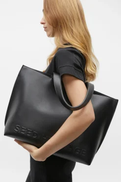 Woman Seed Heritage Tote Bags-Logo Detail Tote