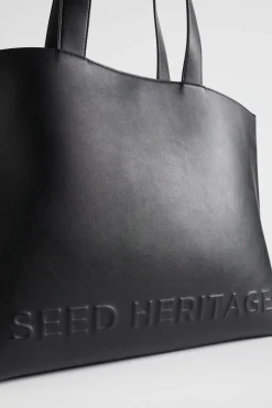 Woman Seed Heritage Tote Bags-Logo Detail Tote