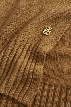 Woman Seed Heritage Scarves & Kaftans-Logo Detail Wool Scarf