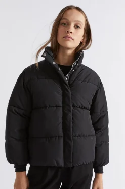Teen Girl Seed Heritage Jackets & Vests-Logo Puffa Jacket