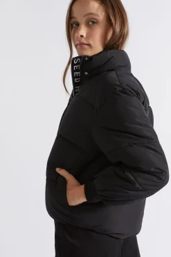 Teen Girl Seed Heritage Jackets & Vests-Logo Puffa Jacket
