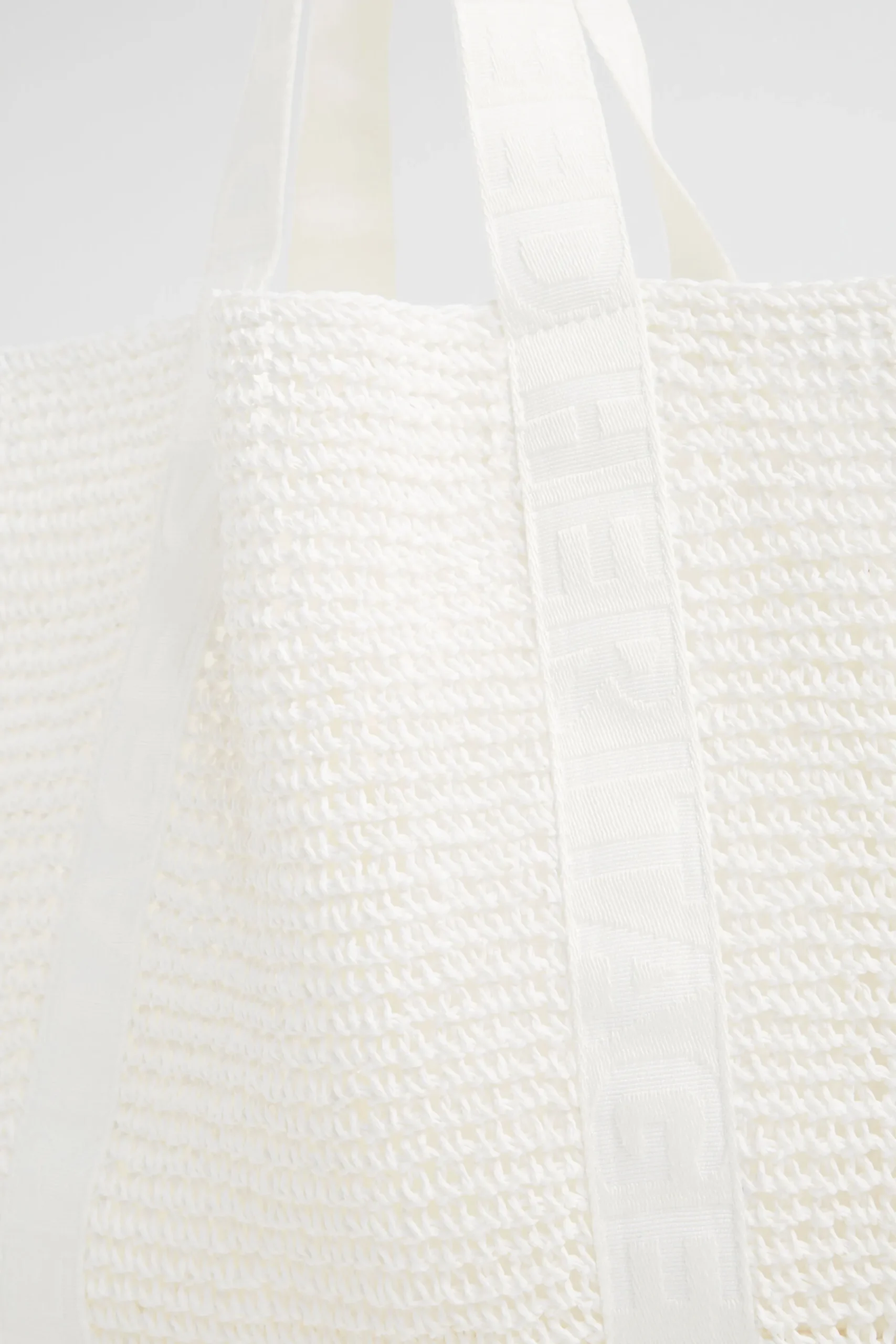 Woman Seed Heritage Beach Bags-Logo Straw Tote