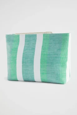 Woman Seed Heritage Clutches & Pouches-Logo Stripe Pouch