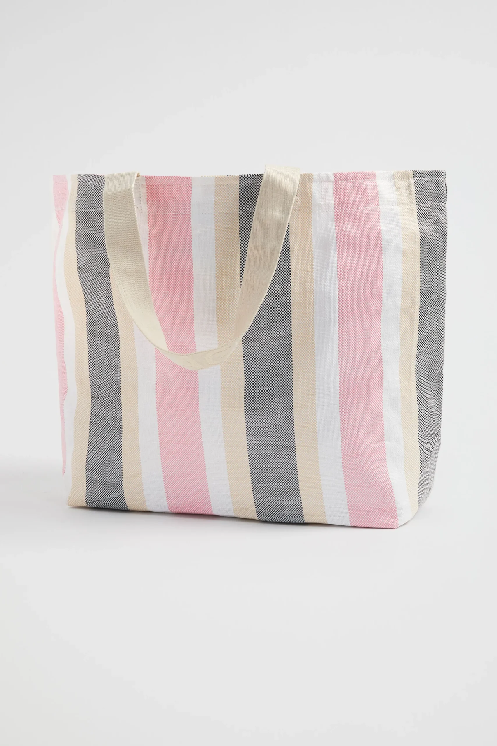 Woman Seed Heritage Beach Bags-Logo Stripe Tote