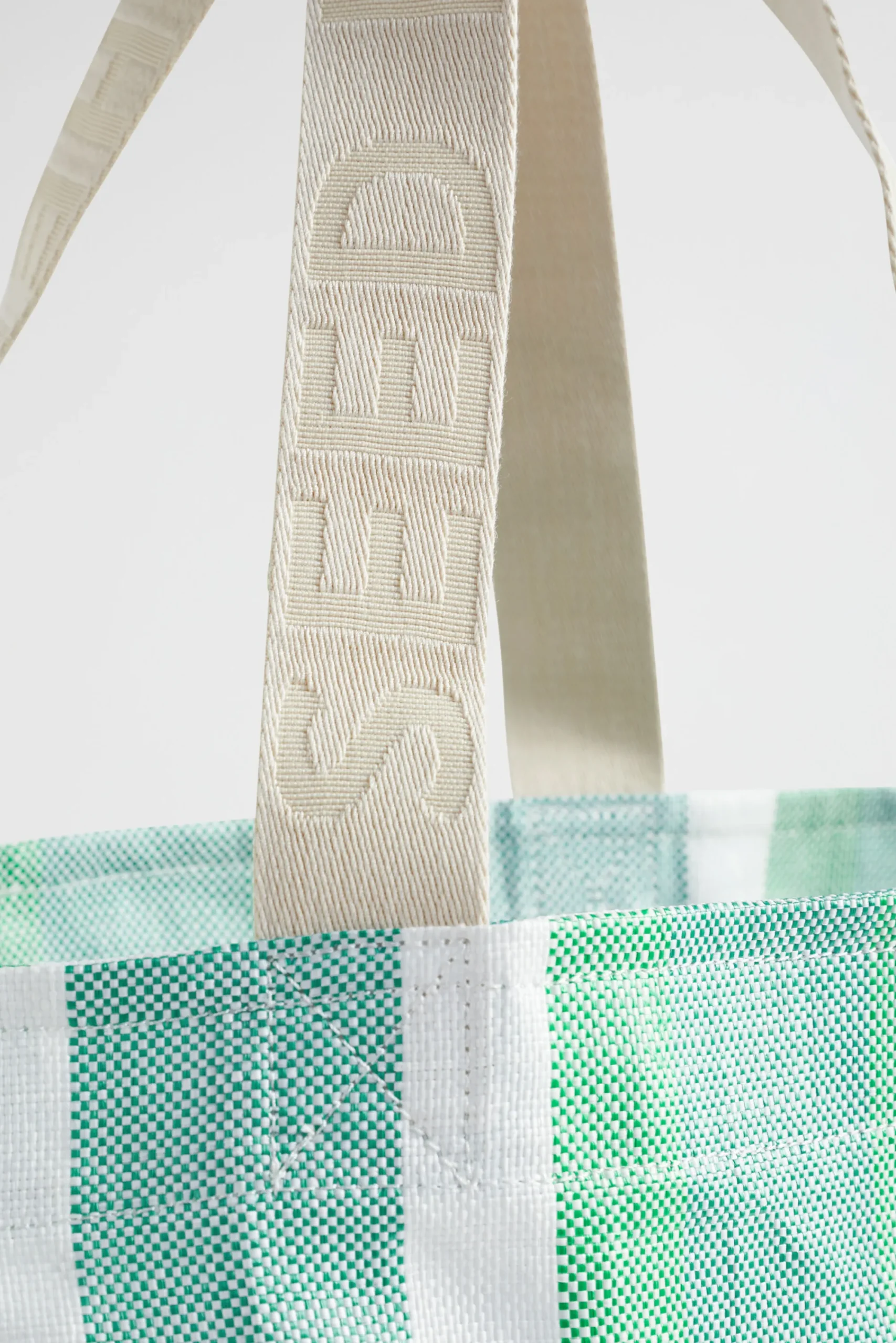 Woman Seed Heritage Beach Bags-Logo Stripe Tote