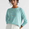 Woman Seed Heritage T-Shirts & Tops-Long Sleeve Stripe Top