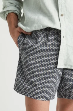 Man Seed Heritage Shorts-Mens Geo Beach Short