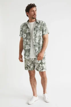 Man Seed Heritage Shirts-Mens Linen Shirt