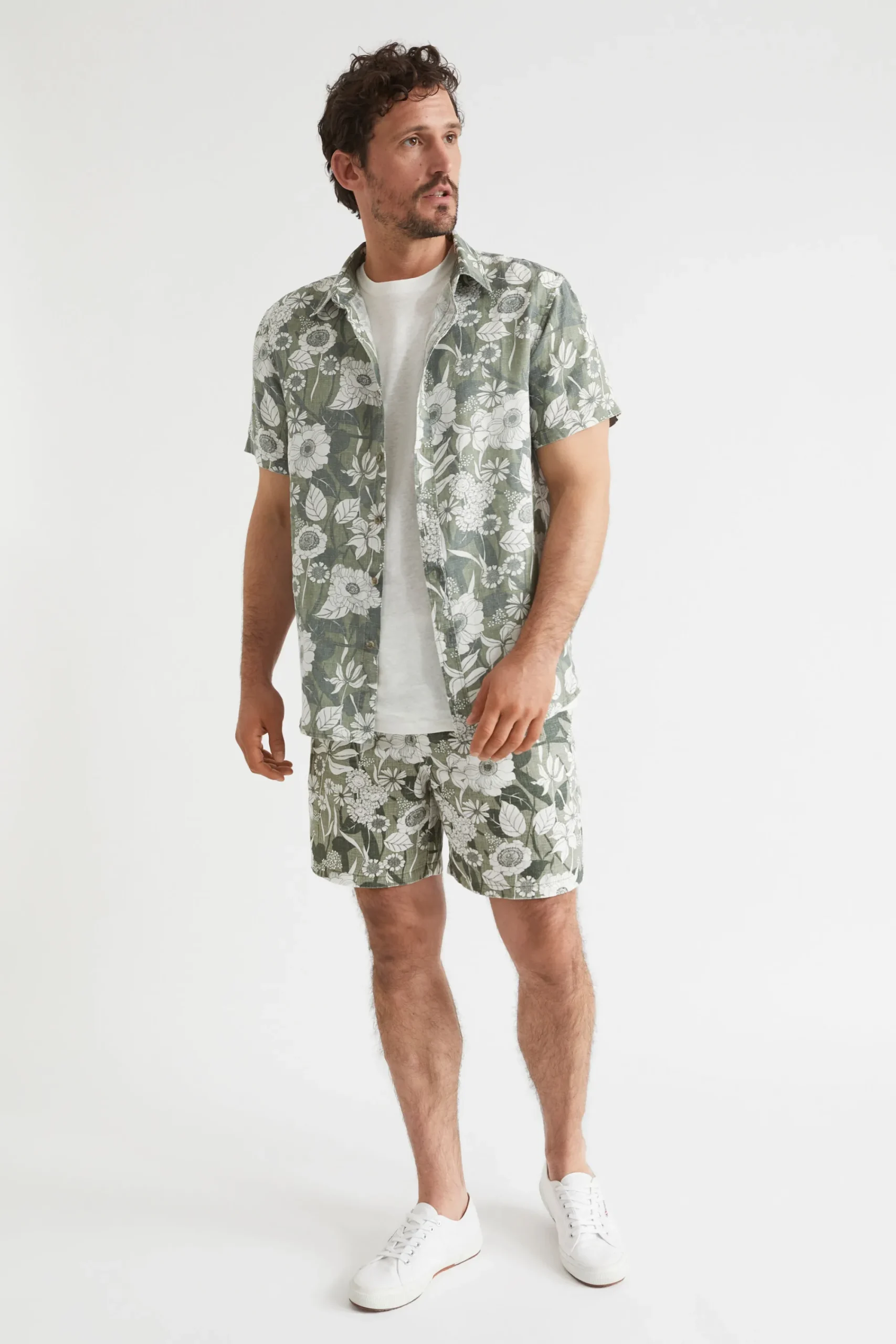 Man Seed Heritage Shirts-Mens Linen Shirt