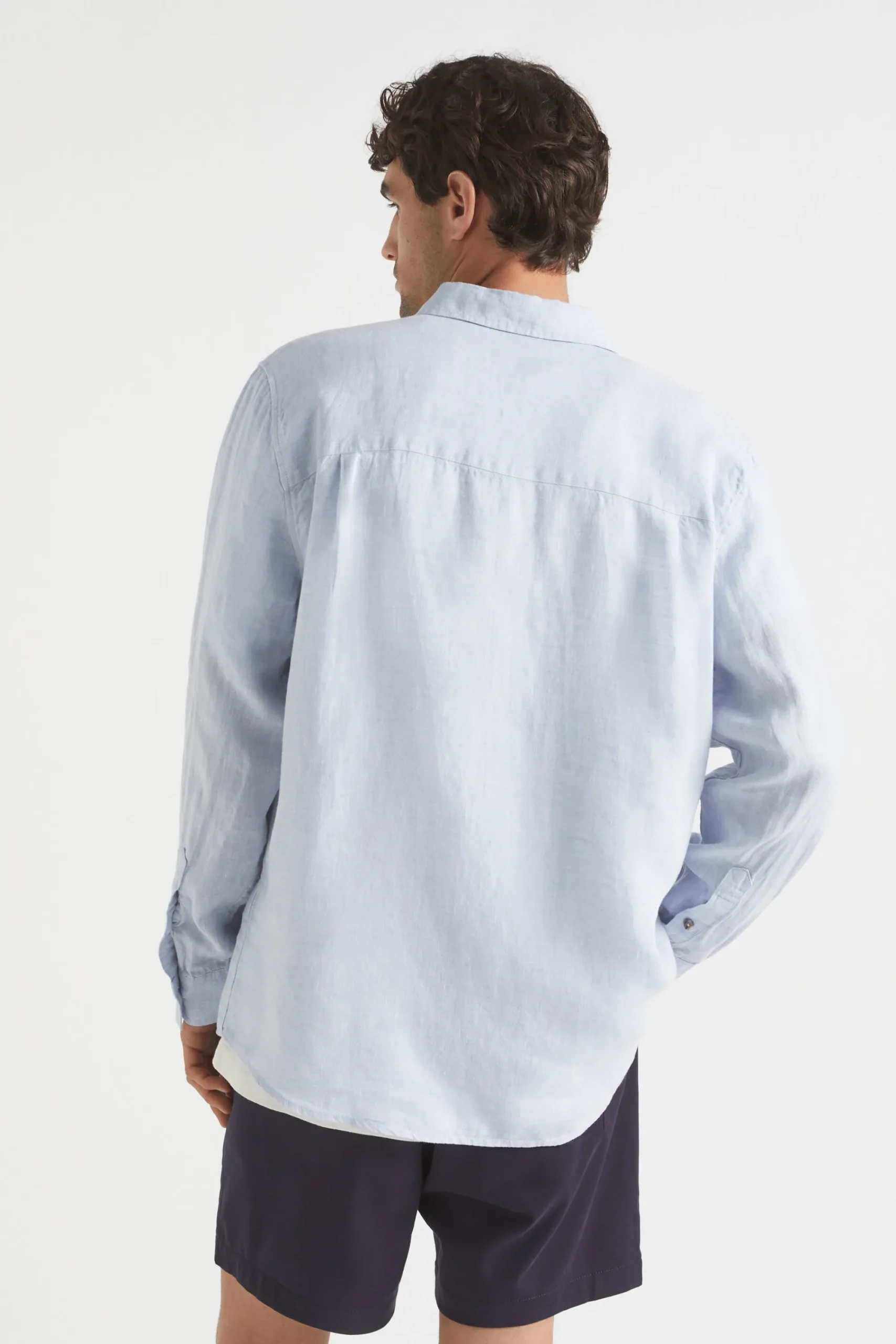 Man Seed Heritage Shirts-Mens Linen Shirt