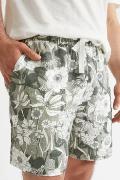 Man Seed Heritage Shorts-Mens Linen Short