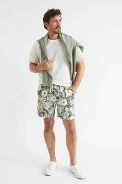 Man Seed Heritage Shorts-Mens Linen Short