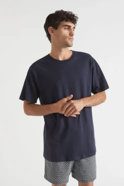 Man Seed Heritage T-Shirts & Sweaters-Mens Linen Tee