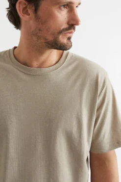 Man Seed Heritage T-Shirts & Sweaters-Mens Linen Tee