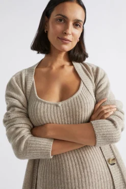 Woman Seed Heritage Knitwear & Sweaters-Merino Wool Knit Midi Dress